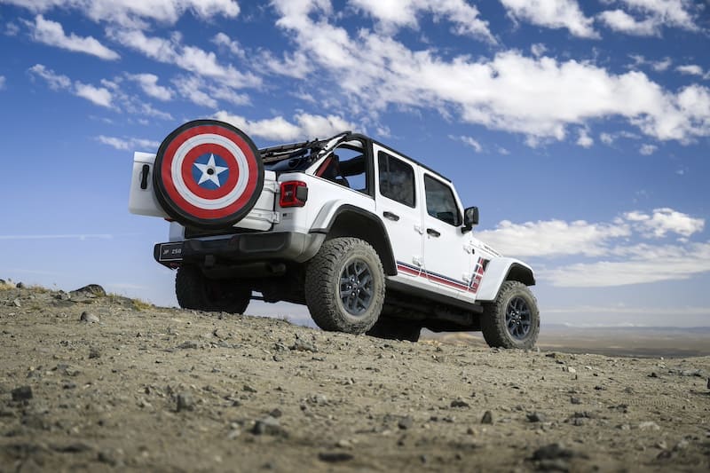 Jeep y Marvel unen fuerzas: el Wrangler A250 del Capitán América llega ...