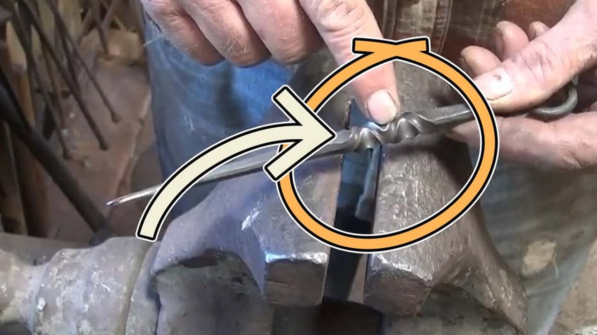 Forging a reverse twist