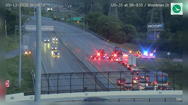 All lanes open after crash on US 35 in Montgomery Co.