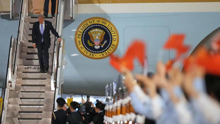 Trump arrives in Beijing for high-stakes talks with Xi Jinping
