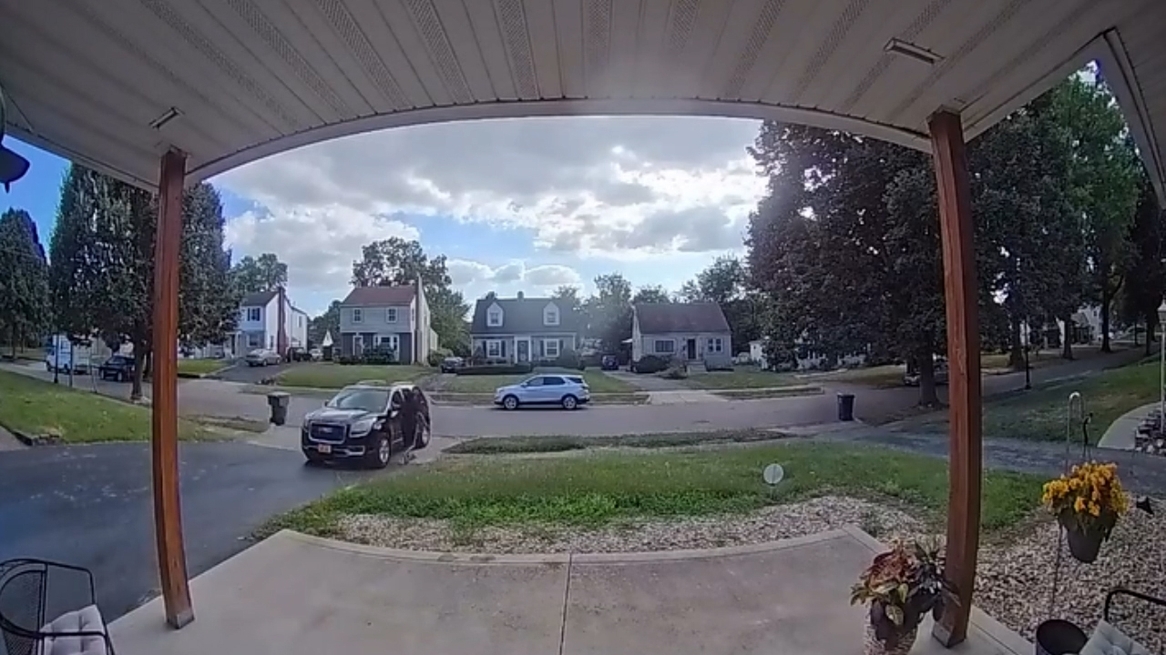 Family races to stop runaway car after girl accidentally knocks vehicle ...