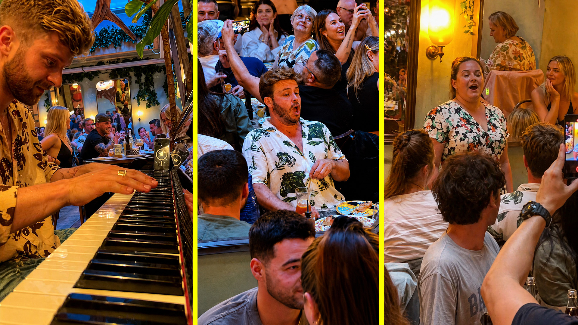 Two opera singers joined me at an Italian restaurant