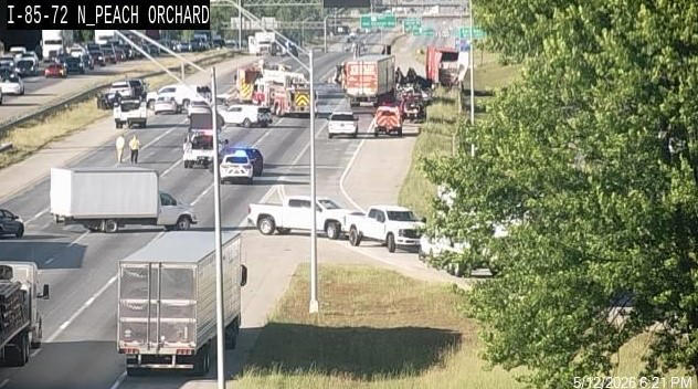 Tractor-trailer driver killed in fiery crash between two semis on I-85 ...