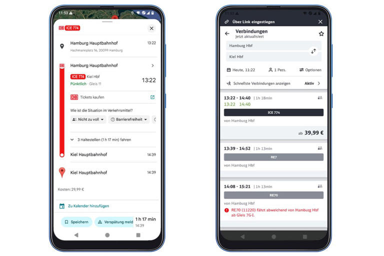 Bahntickets direkt in Google Maps kaufen? Das geht jetzt