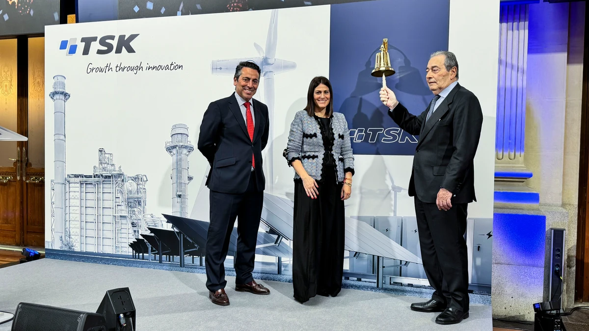 TSK debuta en bolsa con una subida del 4,55% y un primer precio por ...