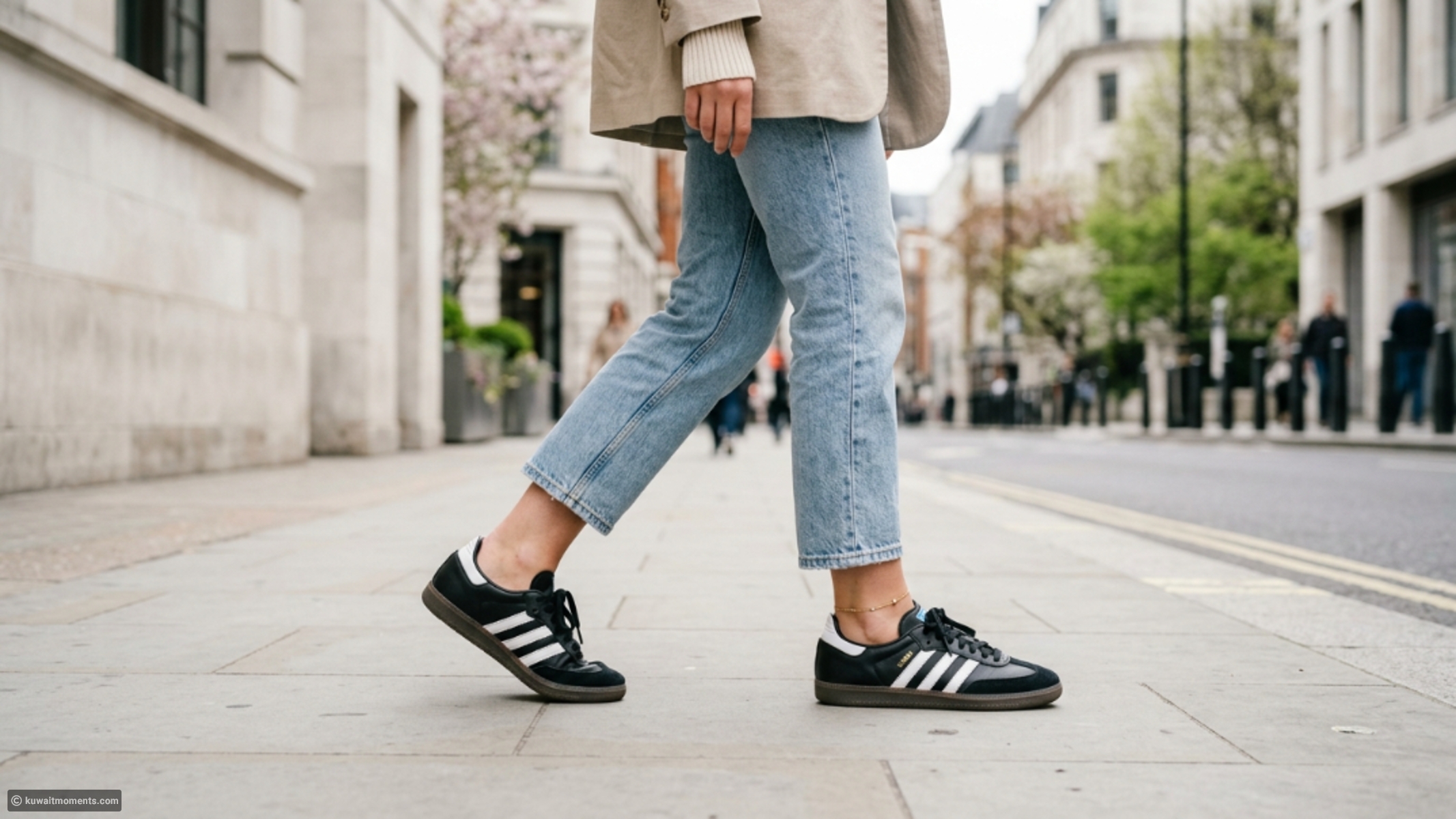 The chic way to style Sambas with jeans in spring 2026