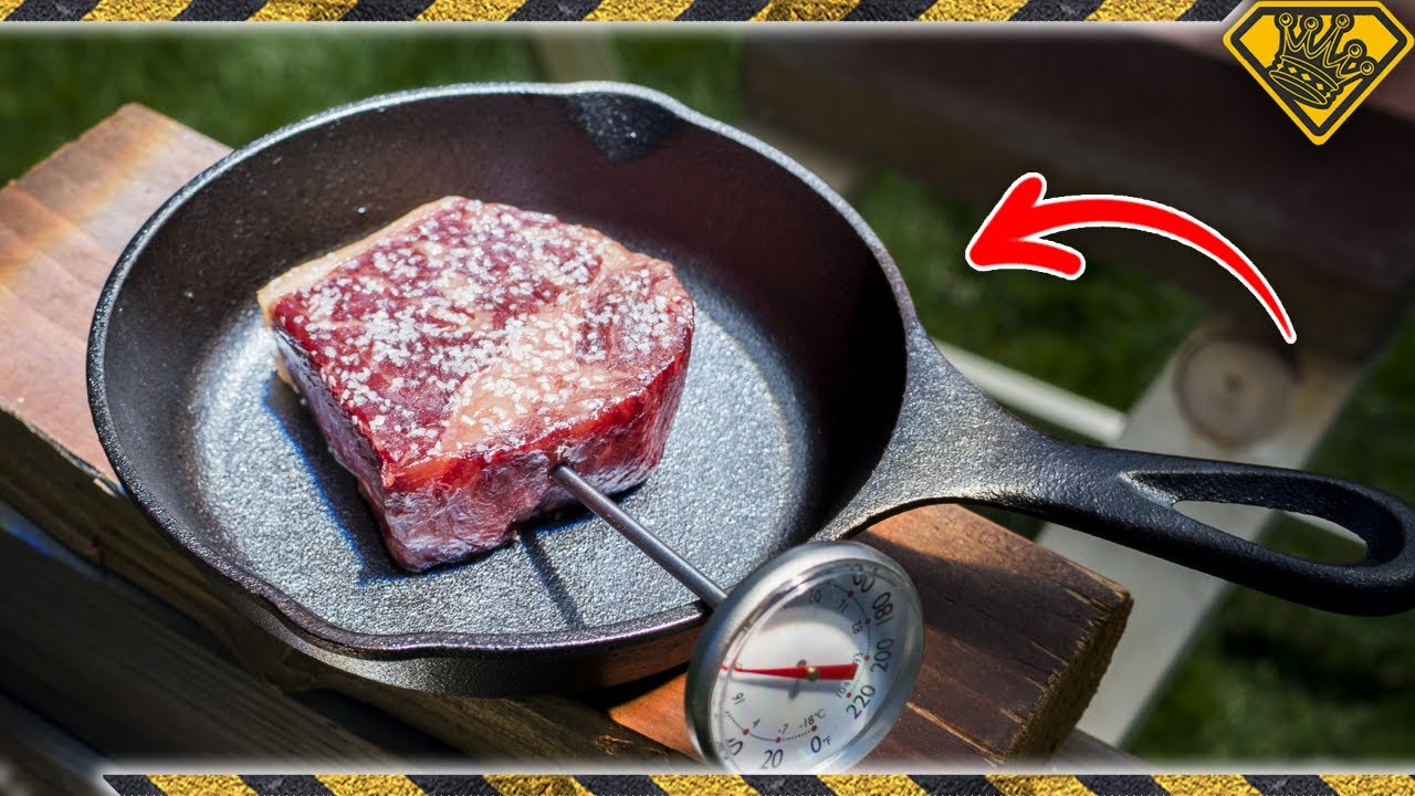 How to use intense concentrated sunlight to cook a perfect steak