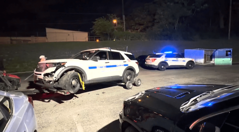 2 officers hospitalized after pursuit ends in crash in South Nashville