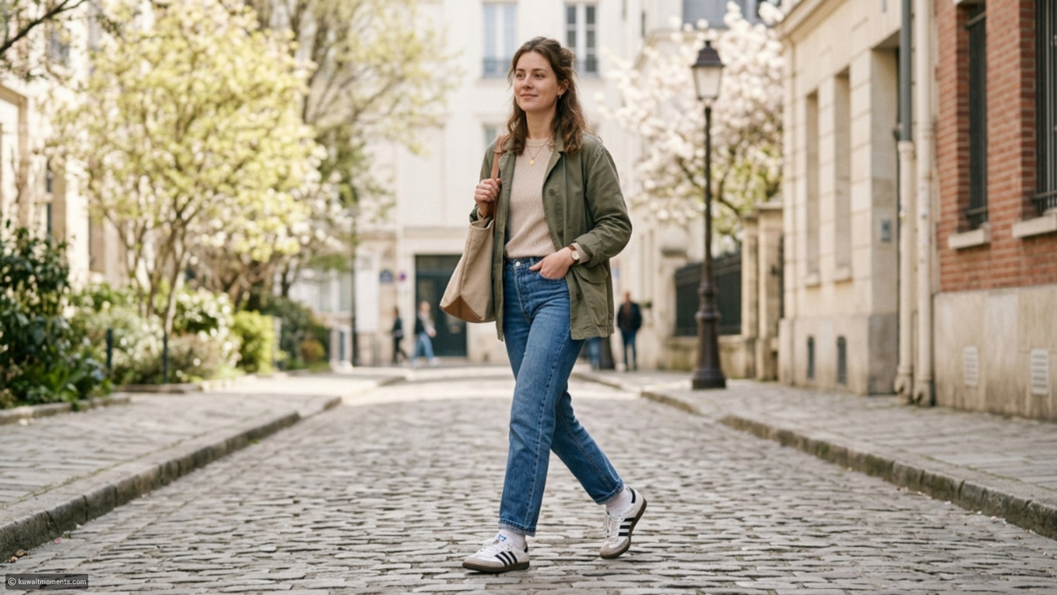 The chic way to style Sambas with jeans in spring 2026