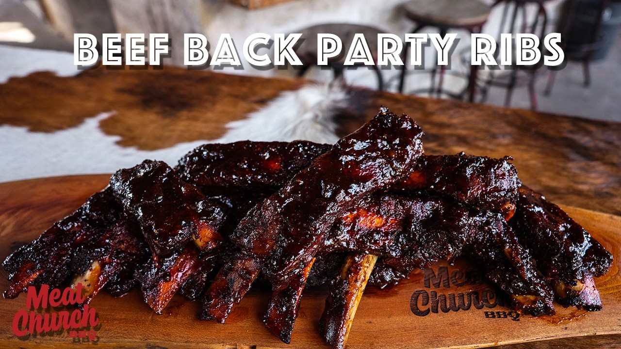 Smoke beef back party ribs packed with savory smoky flavor