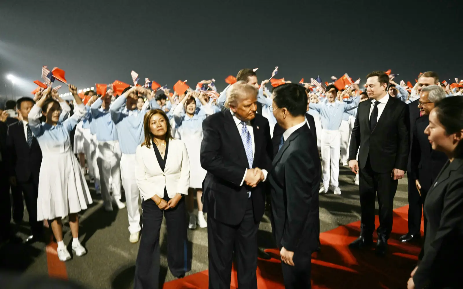 Trump arrives in China for superpower summit with Xi