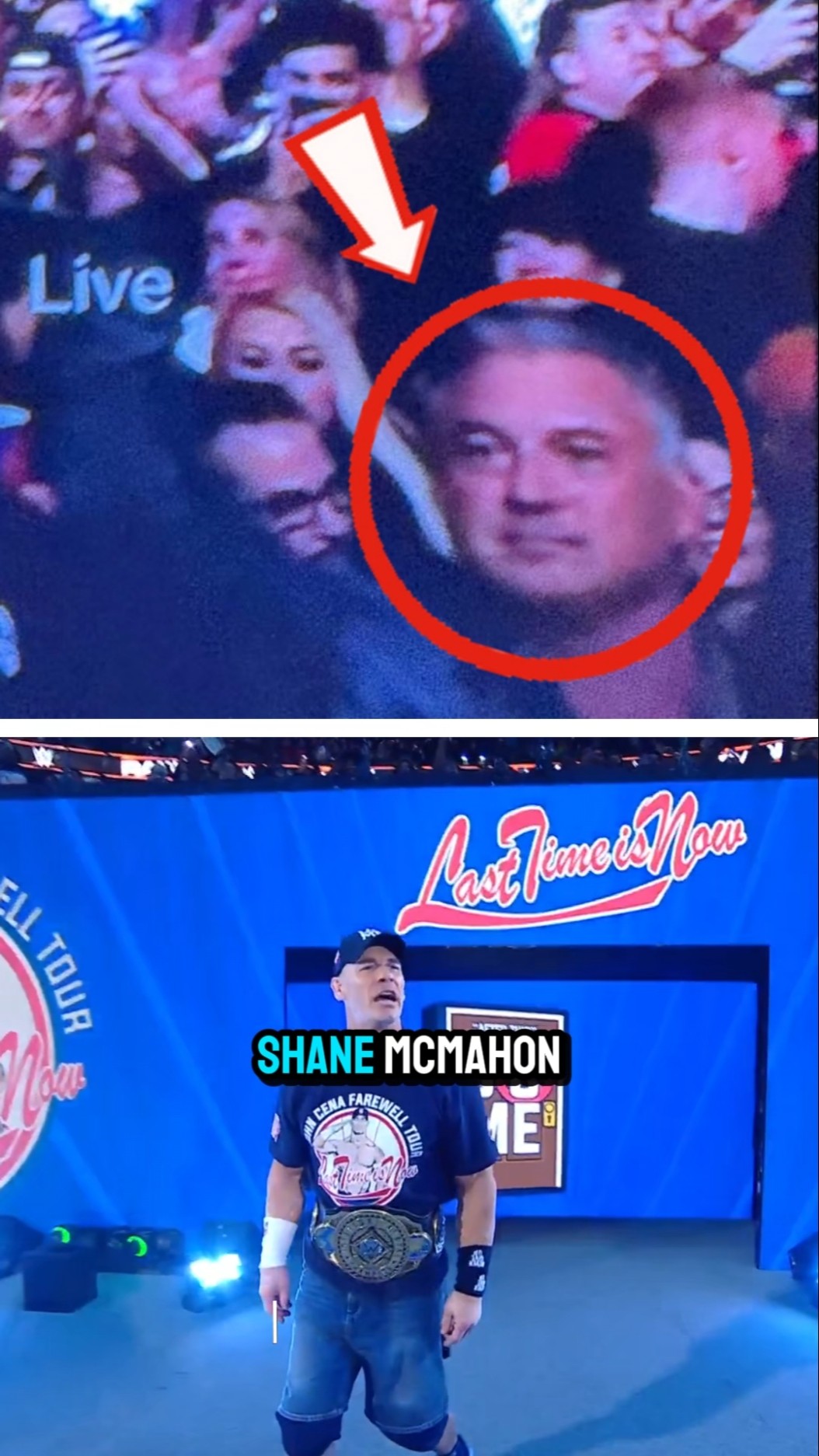 Shane McMahon spotted in the crowd at MSG!
