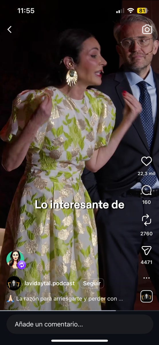 Ana Milán se viste de invitada ideal con el vestido de estampado de ...
