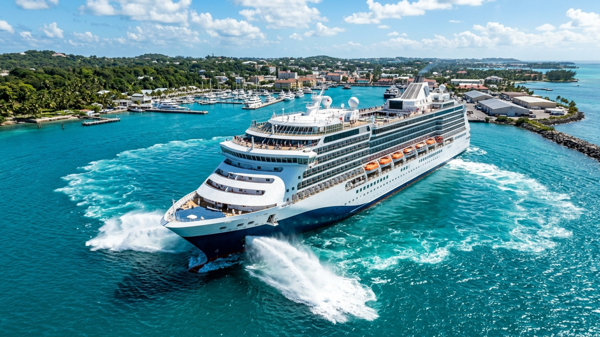 How cruise ships walk sideways into port, the physics of splitting ...