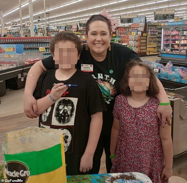 Amanda Frias Rosas, 40, of Las Vegas, and her husband, Victor, were shot dead inside Smith's grocery store, where they worked, on Tuesday 
