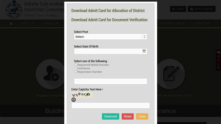 OSSSC RI ARI hall ticket 2026 out at osssc.gov.in for prelims exams ...