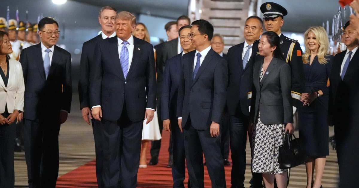 Trump arrives in China for Xi talks as tariffs, AI and Iran dominate agenda