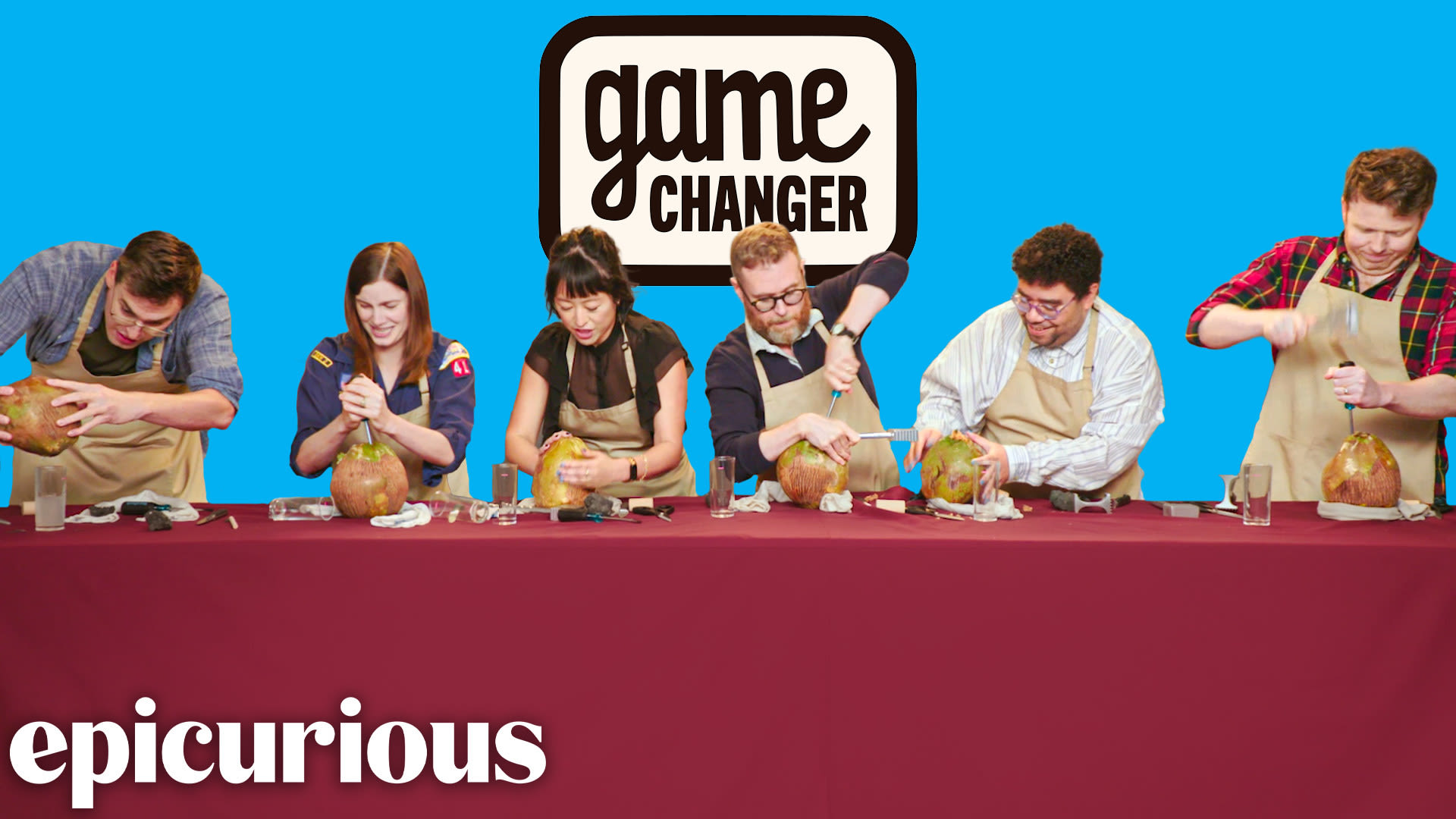 Dropout's ‘Game Changer’ cast test their basic culinary skills