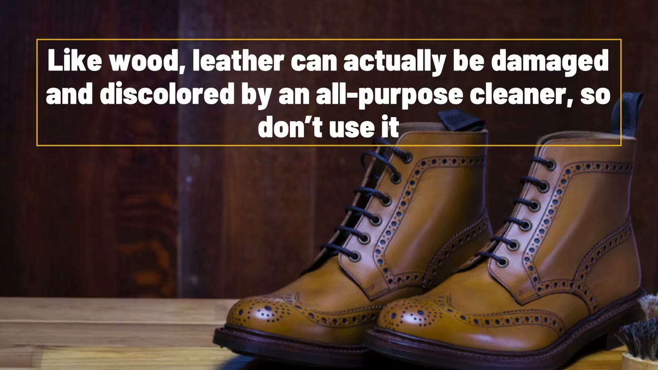 You shouldn't clean these things with all-purpose cleaner