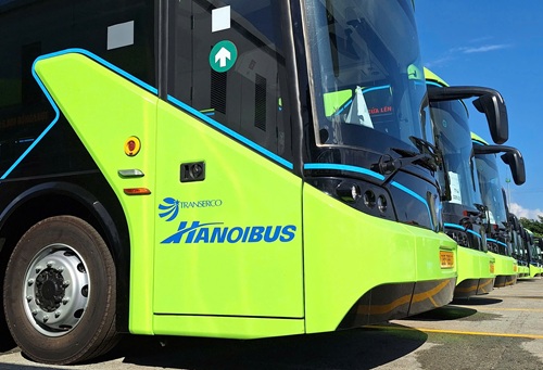 Transerco đưa 23 xe buýt điện vào hoạt động tuyến Long Biên - Bắc Ninh