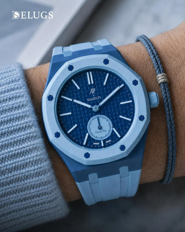 It sounds like the Swatch x AP Royal Pop is getting a strap after all
