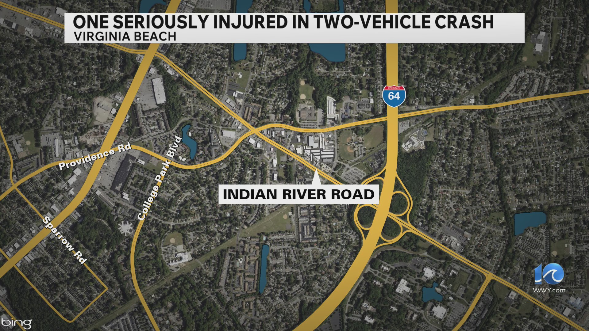 VBPD: Driver injured after Indian River Rd crash