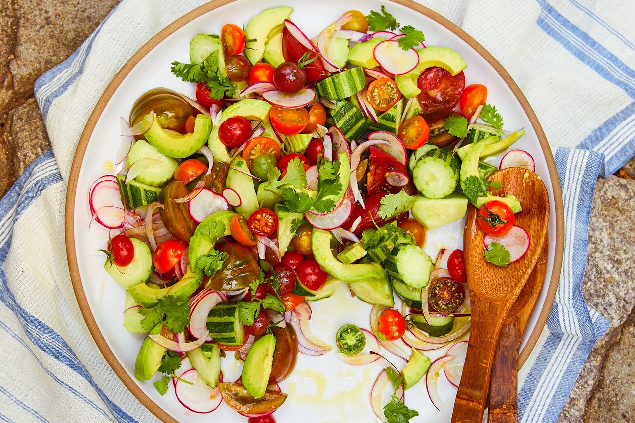 Summer Tomato Salad with Jicama and Avocado Recipe