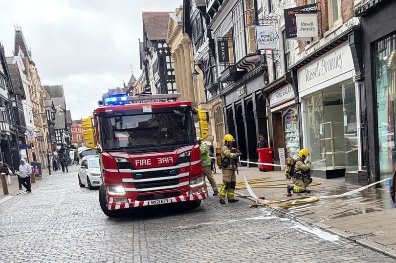Five engines called to Chester city centre fire 'caused by discarded ...