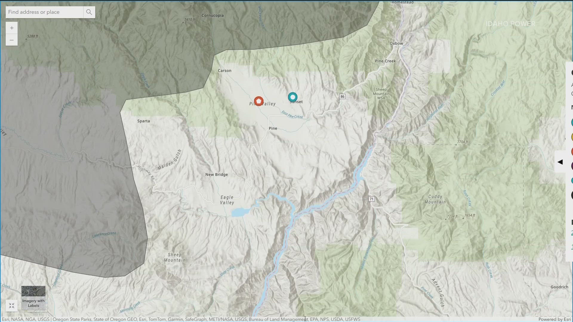 Eastern Oregon experiencing power outages due to high winds