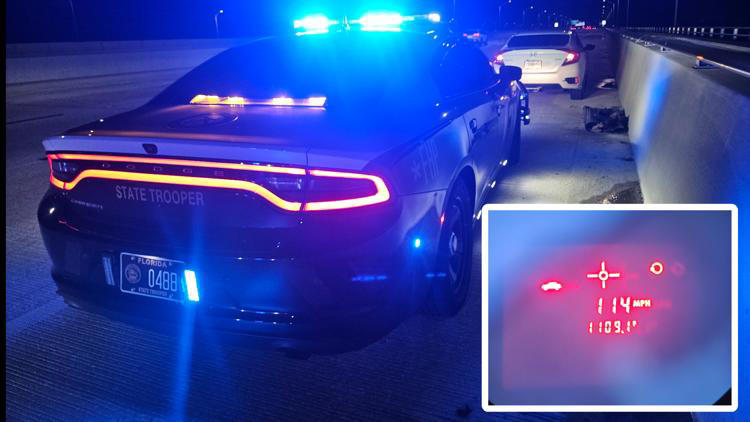 Tampa woman arrested for driving 114 mph in construction zone: FHP