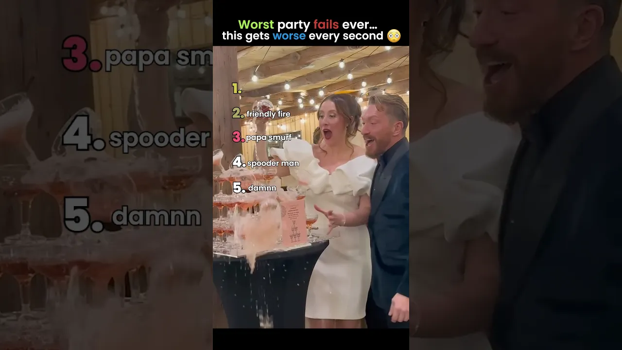 Worst party fails ever #partyfail #rankingfunny #shorts