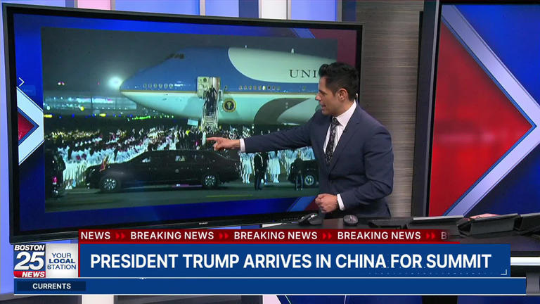 Trump arrives in Beijing for talks with China’s Xi on Iran war, trade ...
