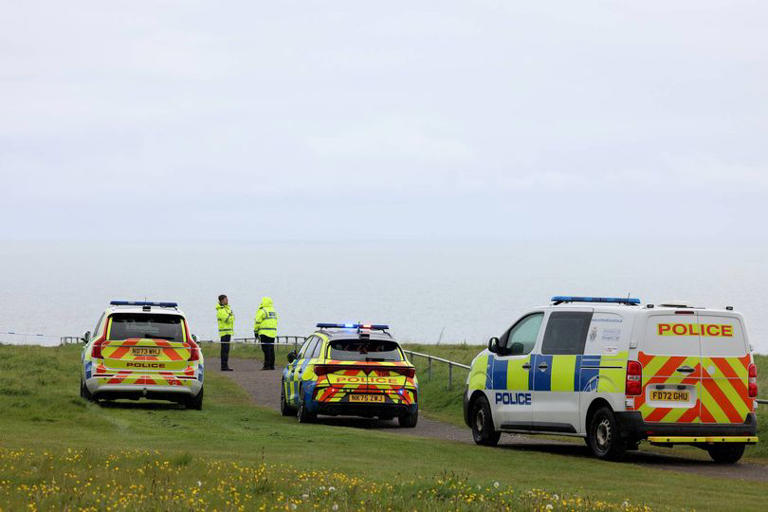 Body found after van plunges off cliff onto popular UK beach in second ...