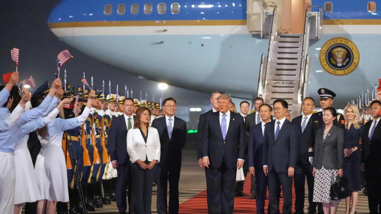 Trump arrives in Beijing for high-stakes summit with Xi Jinping