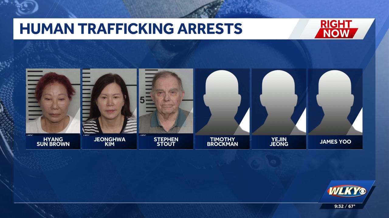 6 indicted for human trafficking in Louisville