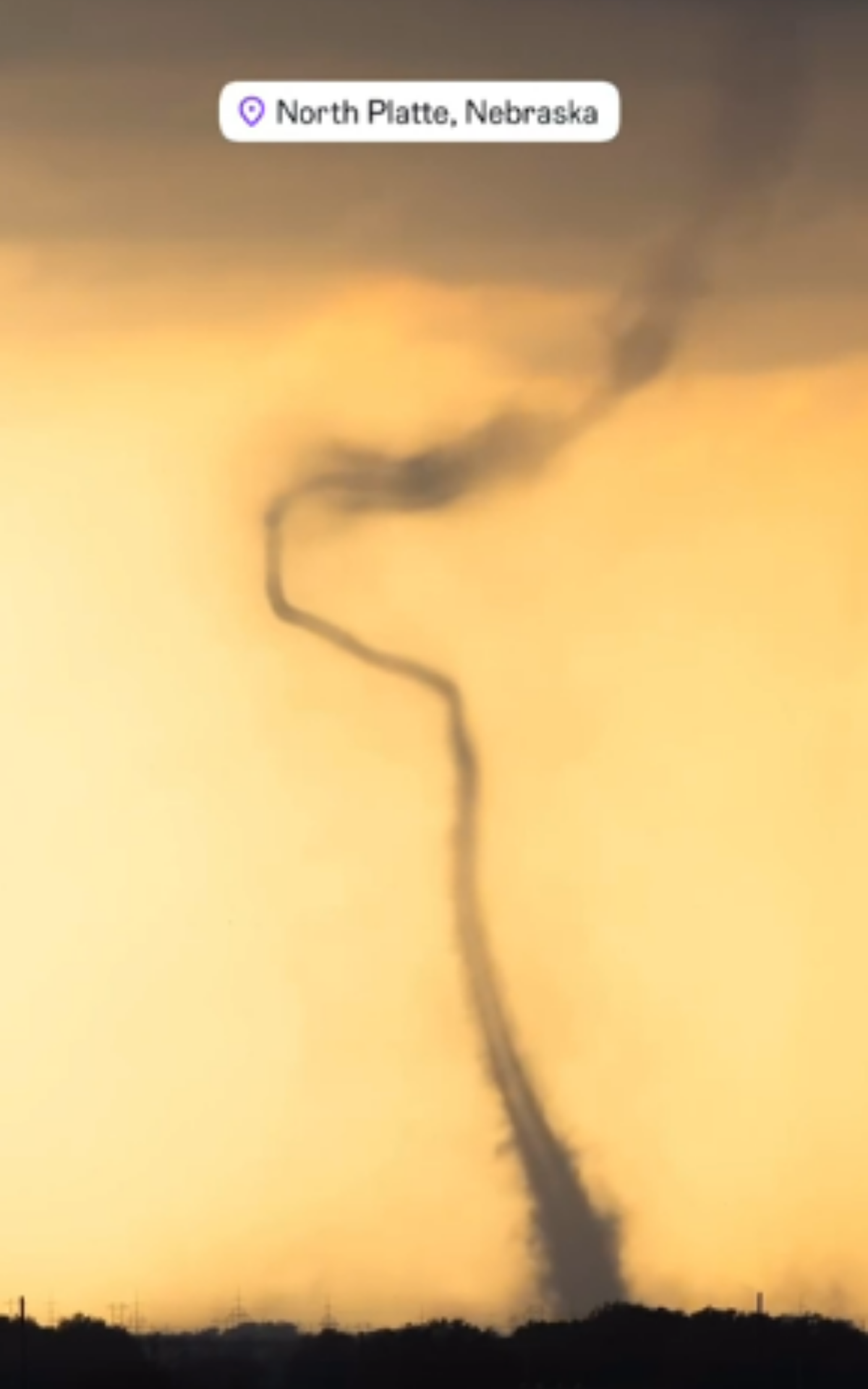 Landspout tornado rope-out timelapse in Nebraska: Rare weather phenomenon