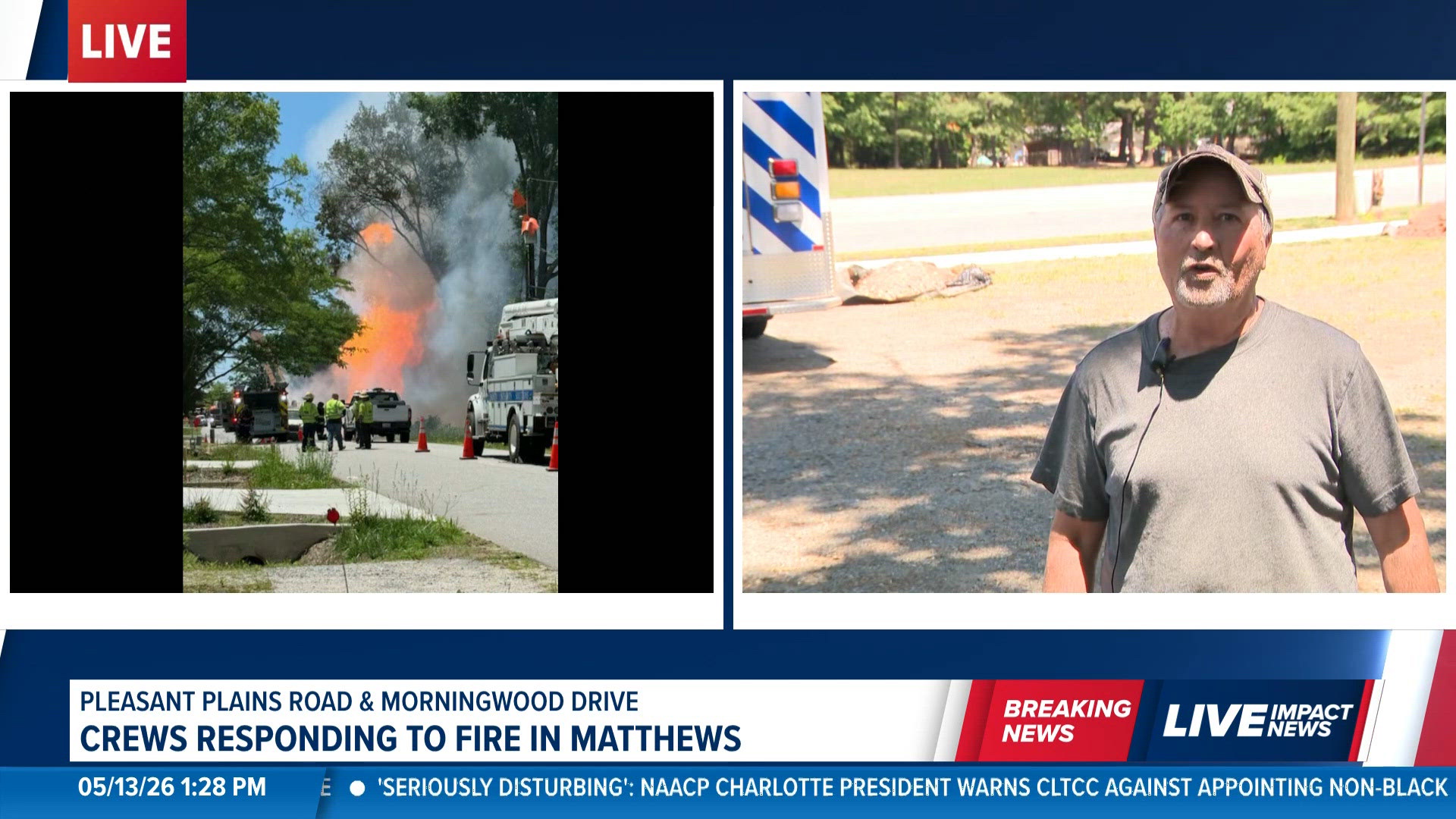 'It's pretty intense': Grandfather recalls moment he saw large fire in ...