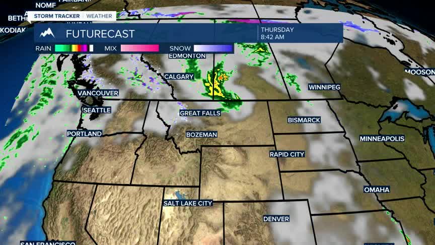 Strong cold front with strong wind