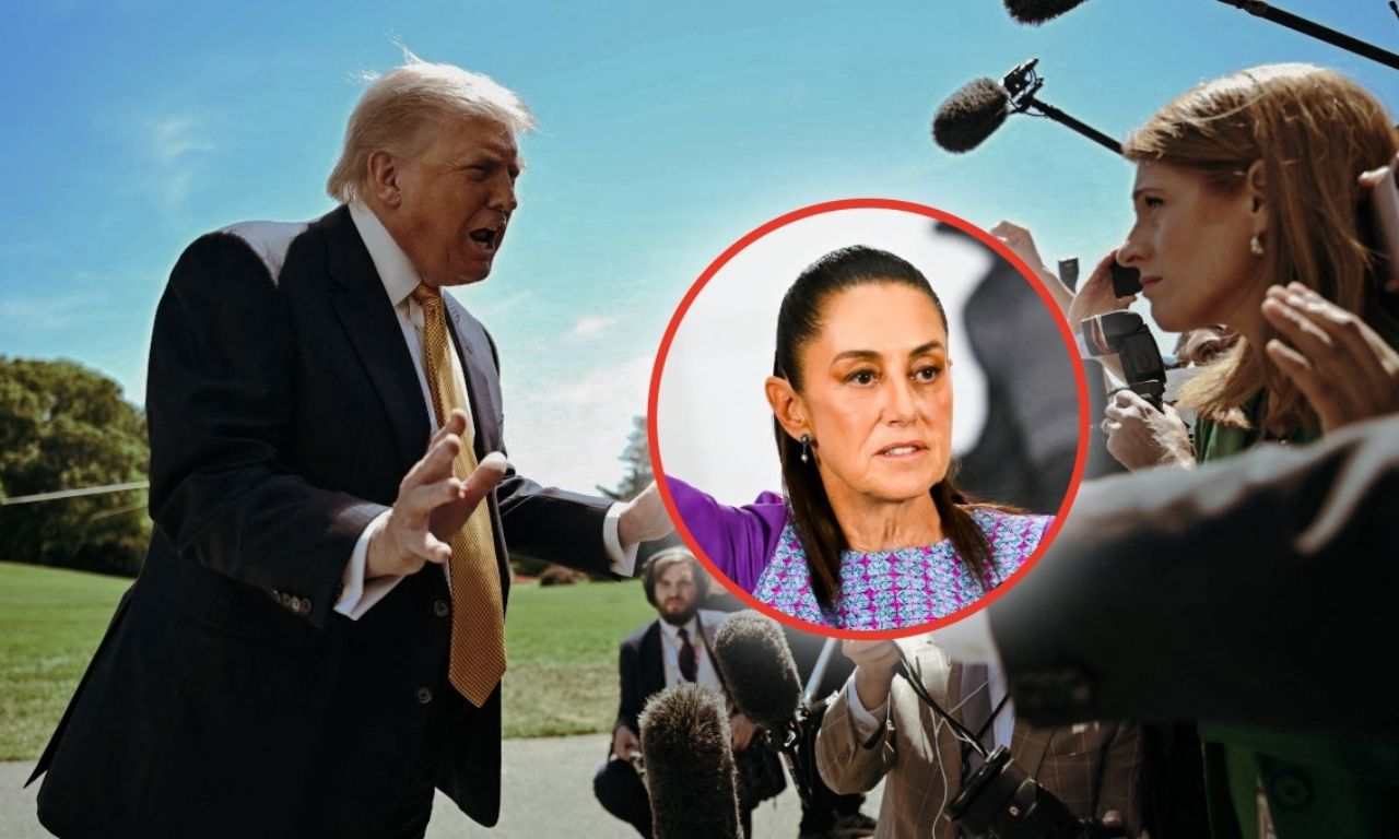 Trump regañó a reportera que le preguntó por la guerra con México | VIDEO