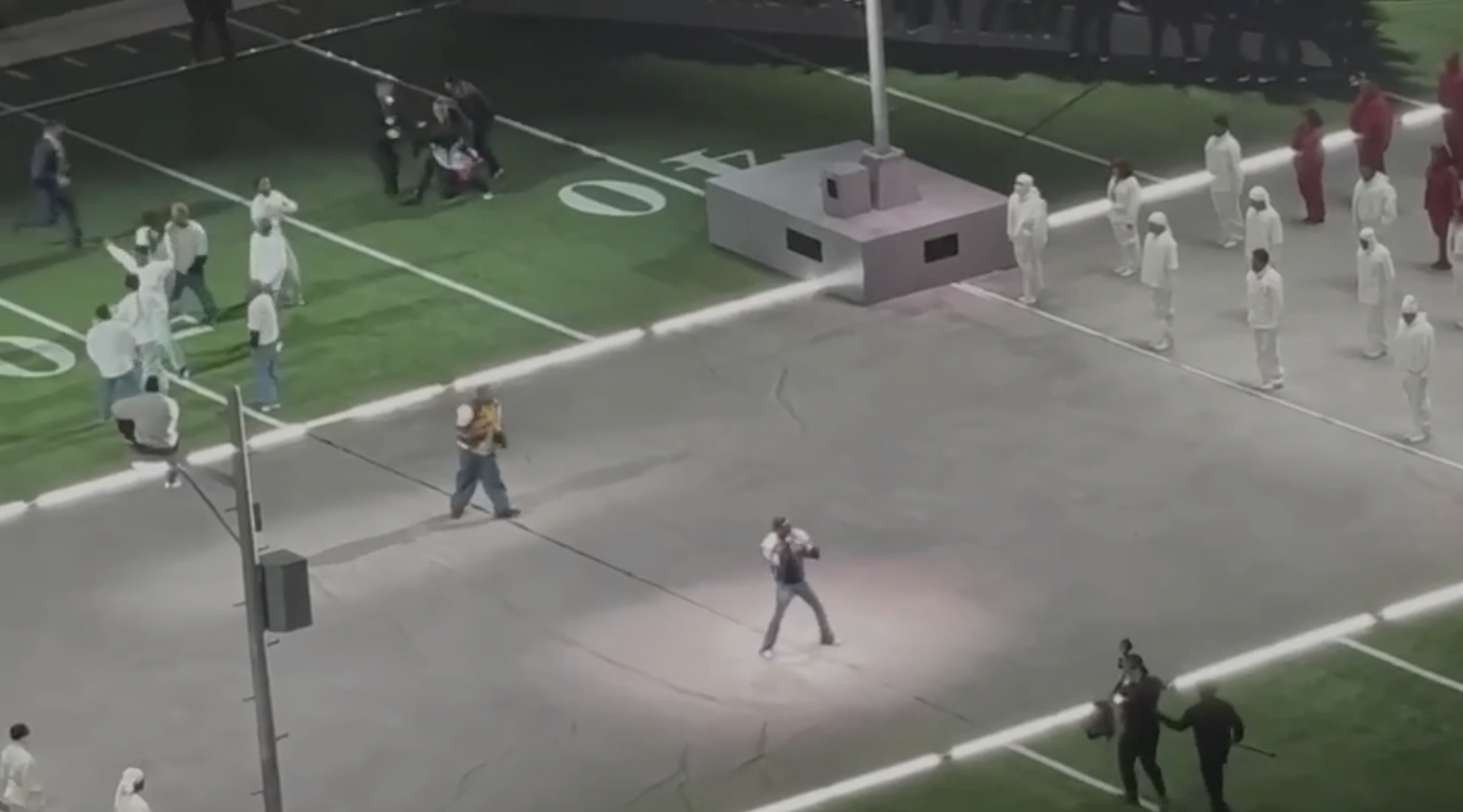 Man who interrupted Super Bowl halftime show with protest found guilty