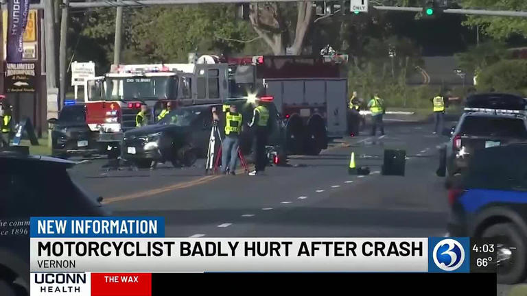 Motorcyclist seriously injured following crash on Hartford Turnpike in ...