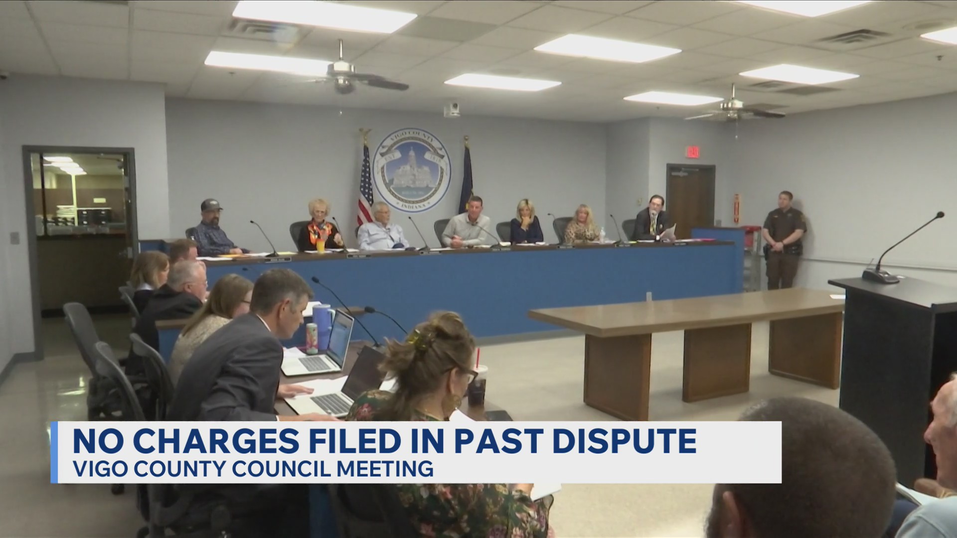 No charges to be filed in Vigo County Council incident