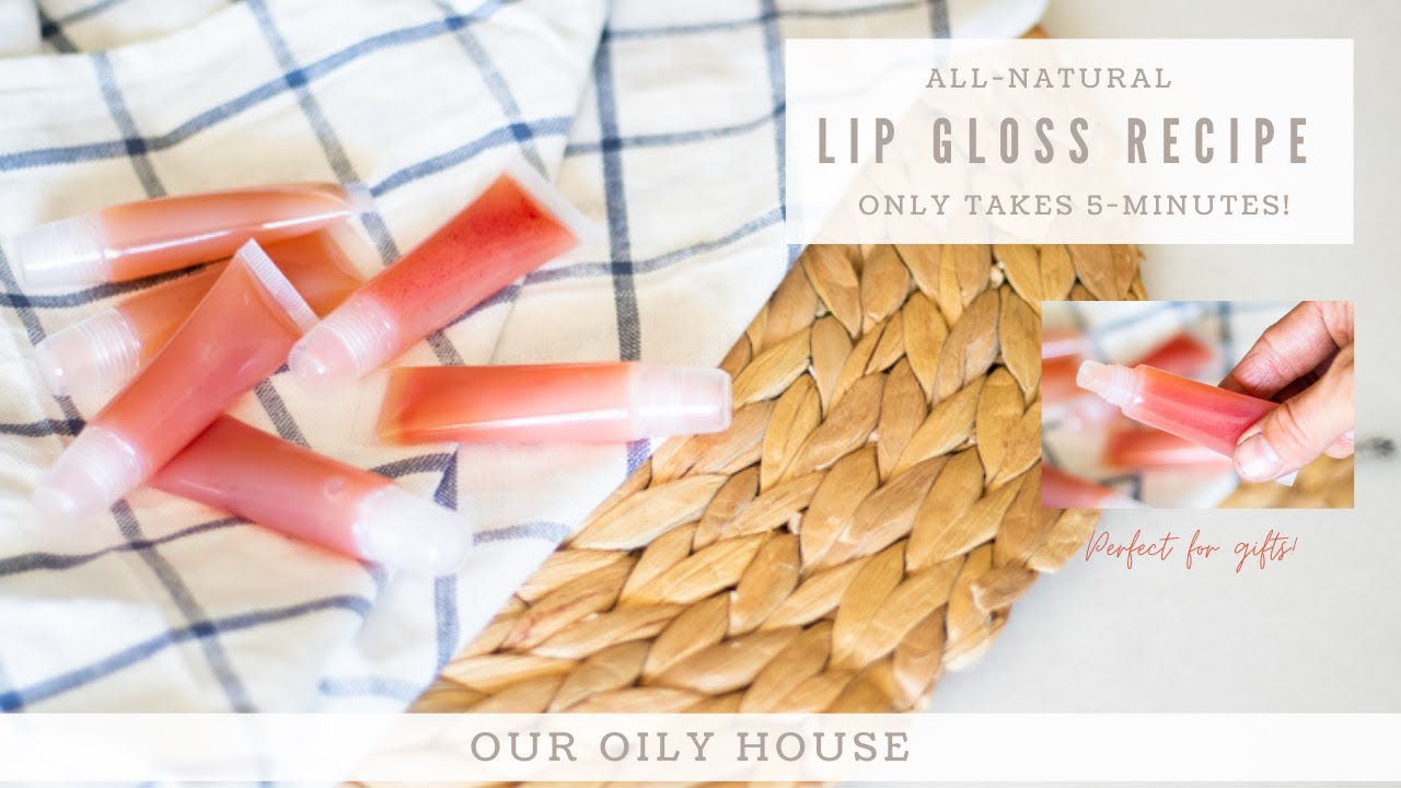 I made lip gloss at home with 4 ingredients!💄