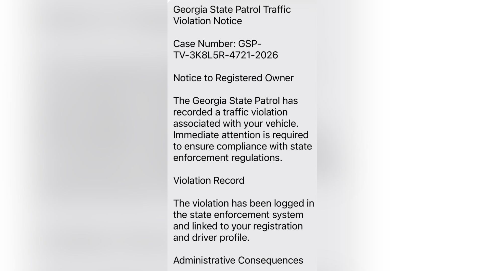 Georgia Department of Public Safety issues warning about text scam