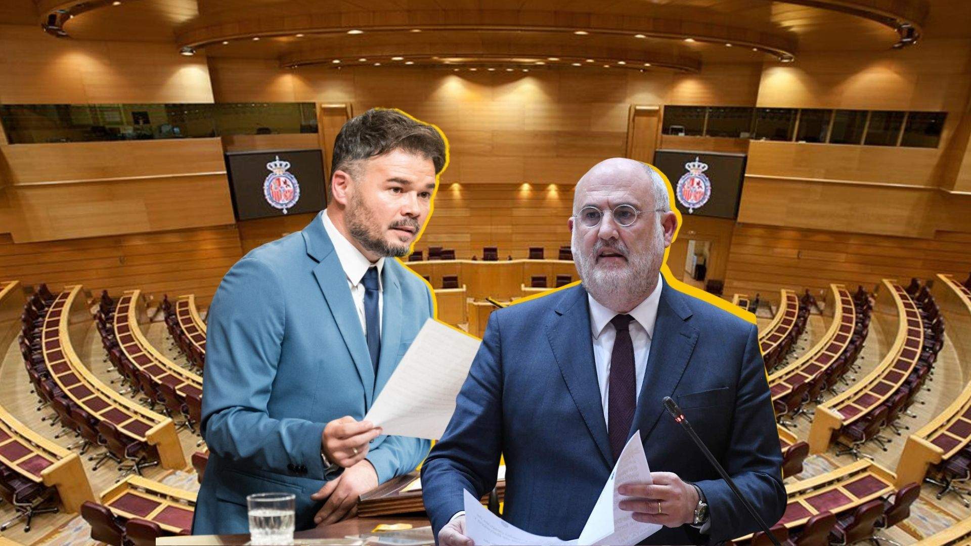 Nueva enganchada de Rufián y ERC con Junts en el Senado: "Ni el Pravda ...