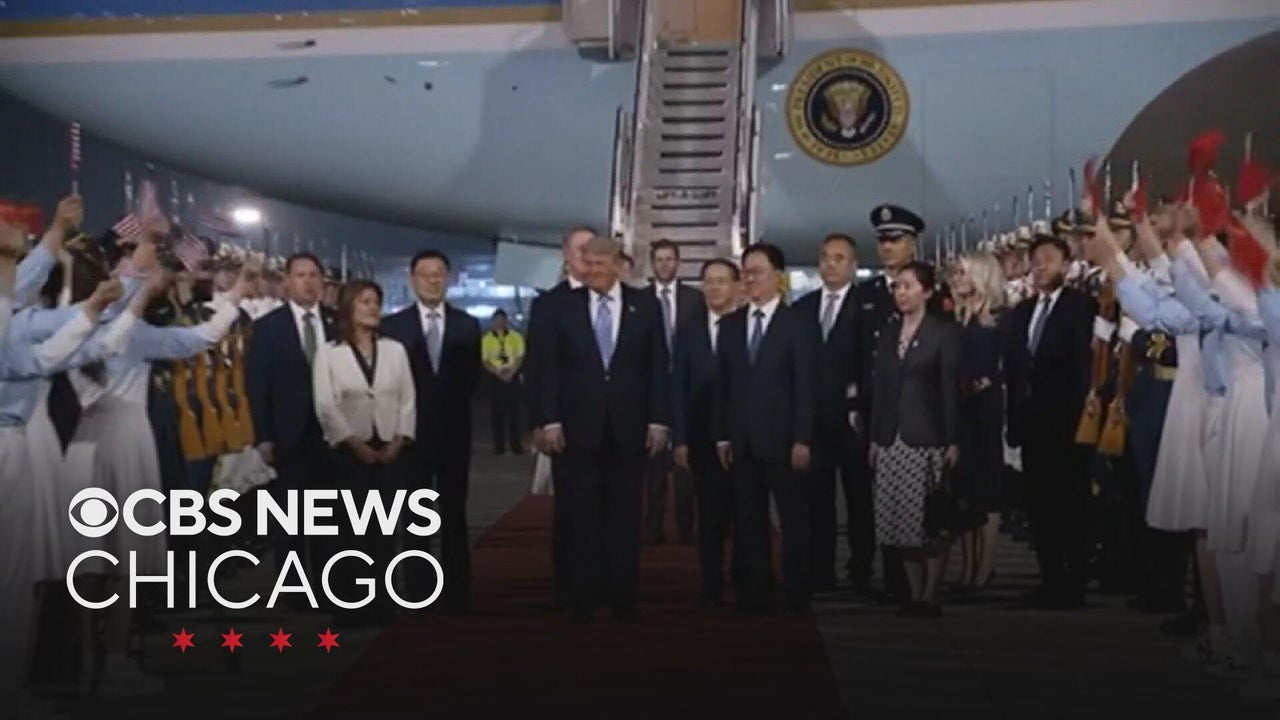 President Trump arrives in China for high-stakes summit