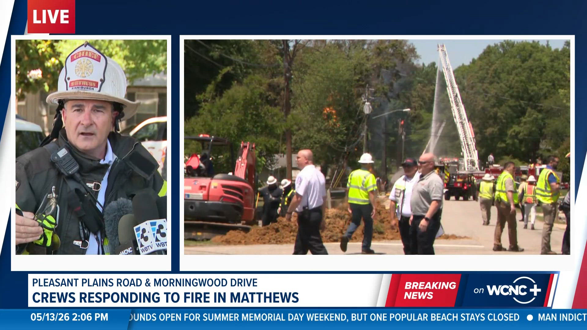 'It could've been worse': Matthews fire chief gives update on massive fire