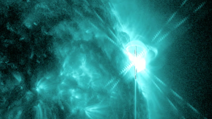 NASA spacecraft observes powerful M7.9 solar flare from the sun