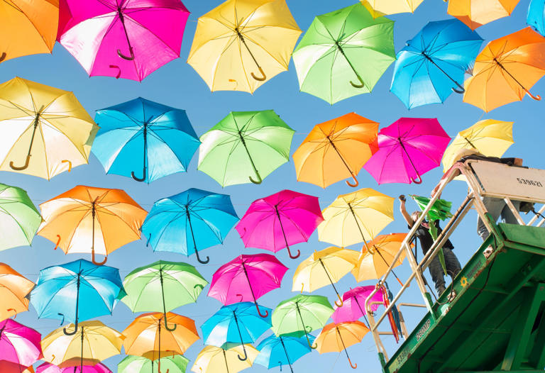 Pensacola's colorful 'Umbrella Sky Project' may return downtown