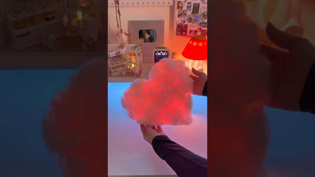 ️DIY glowing cloud heart lamp ️